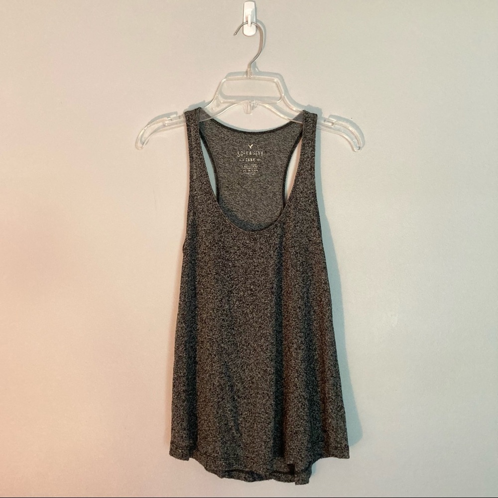 American Eagle Gray “Soft & Sexy” Racerback Tank (Size XS)